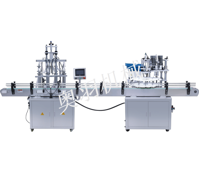 液體肥料四頭自動(dòng)灌裝旋蓋生產(chǎn)線